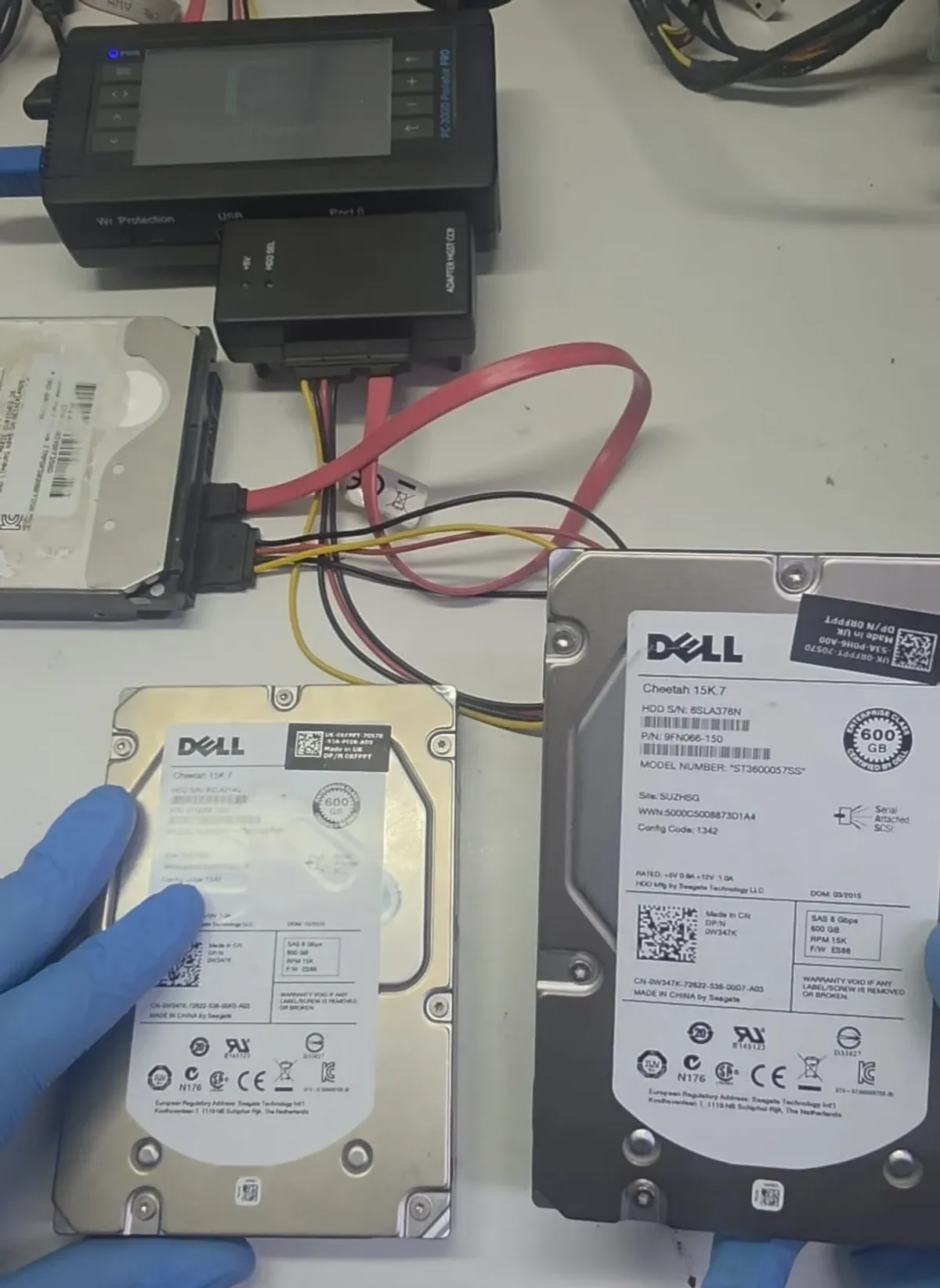 Recovering RAID 1 Data from Mechanically Damaged SAS Drives